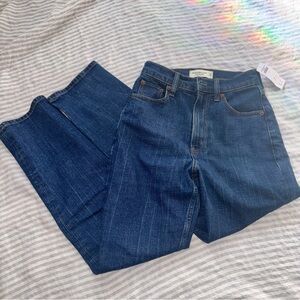 Abercrombie & Fitch the ankle straight ultra high rise